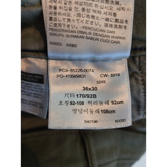 Levi's XX Men's Chino Standard Taper Pants Size 36x30 Regular Fit Green Tie Dye - Picture 3 of 5